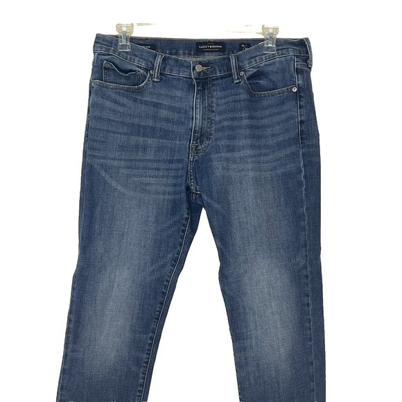 Men’s Lucky Brand Jeans Sz 36 X 32 (410 Athletic Slim) Lt. Wash Mid-rise - Picture 2 of 11